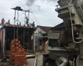 Dự án xây nhà một trệt một lầu, mái ngói tại Đức Hòa, Long An