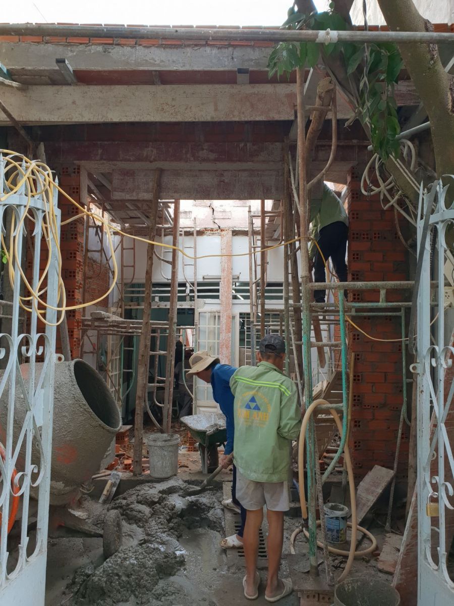 Giai đoạn thi công phần thô