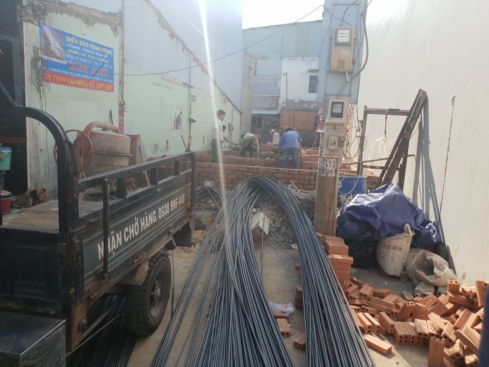 Hình ảnh thi công phần móng nhà quận Bình Tân