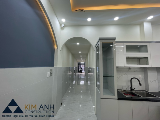 Không gian phòng khách nhà phố trọn gói Quận Tân Bình - xaydungkimanh.com