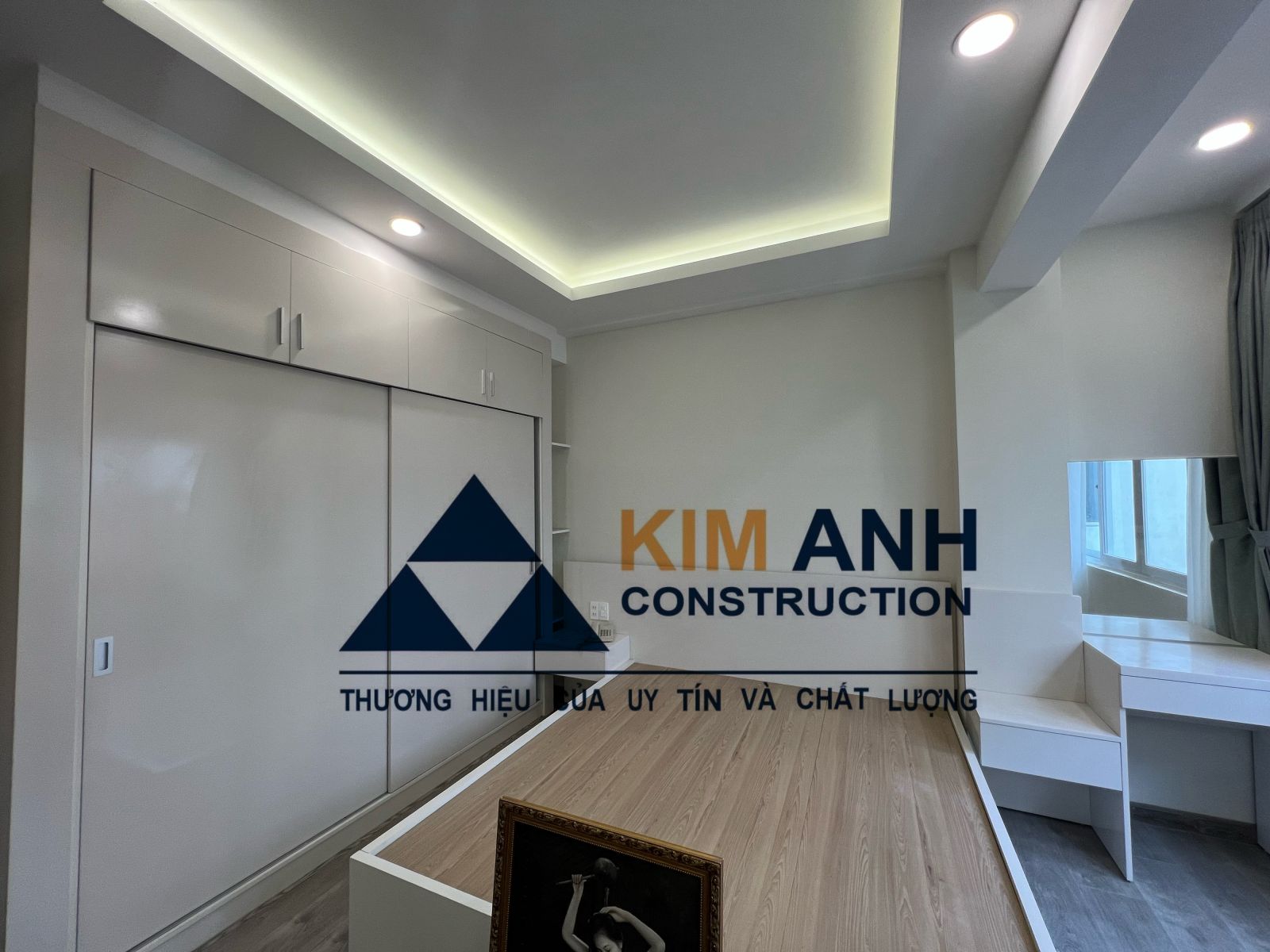 Hình ảnh khu vực phòng khách sạn của công trình đã hoàn thành