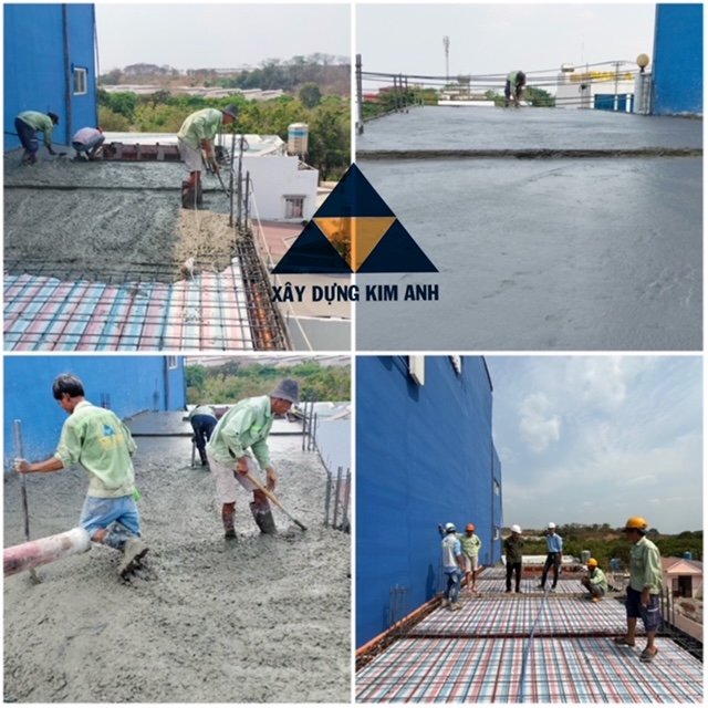 Thi công phần thô (khung BTCT, tường gạch)