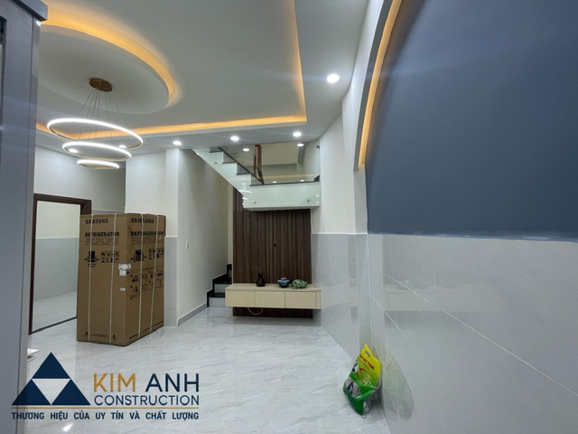 Khu vực bếp và phòng ăn nhà phố trọn gói Quận Tân Bình - xaydungkimanh.com