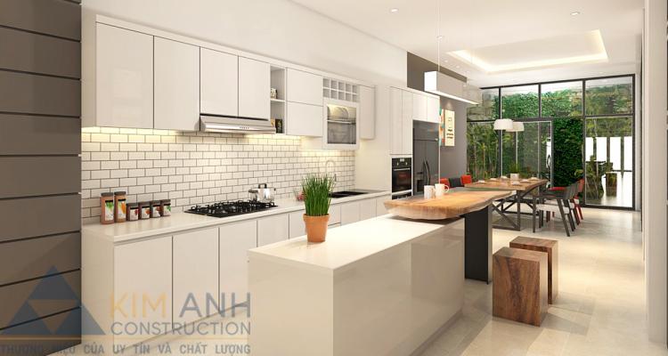 Ánh sáng theo phong thủy bếp - Xây Dựng Kim Anh