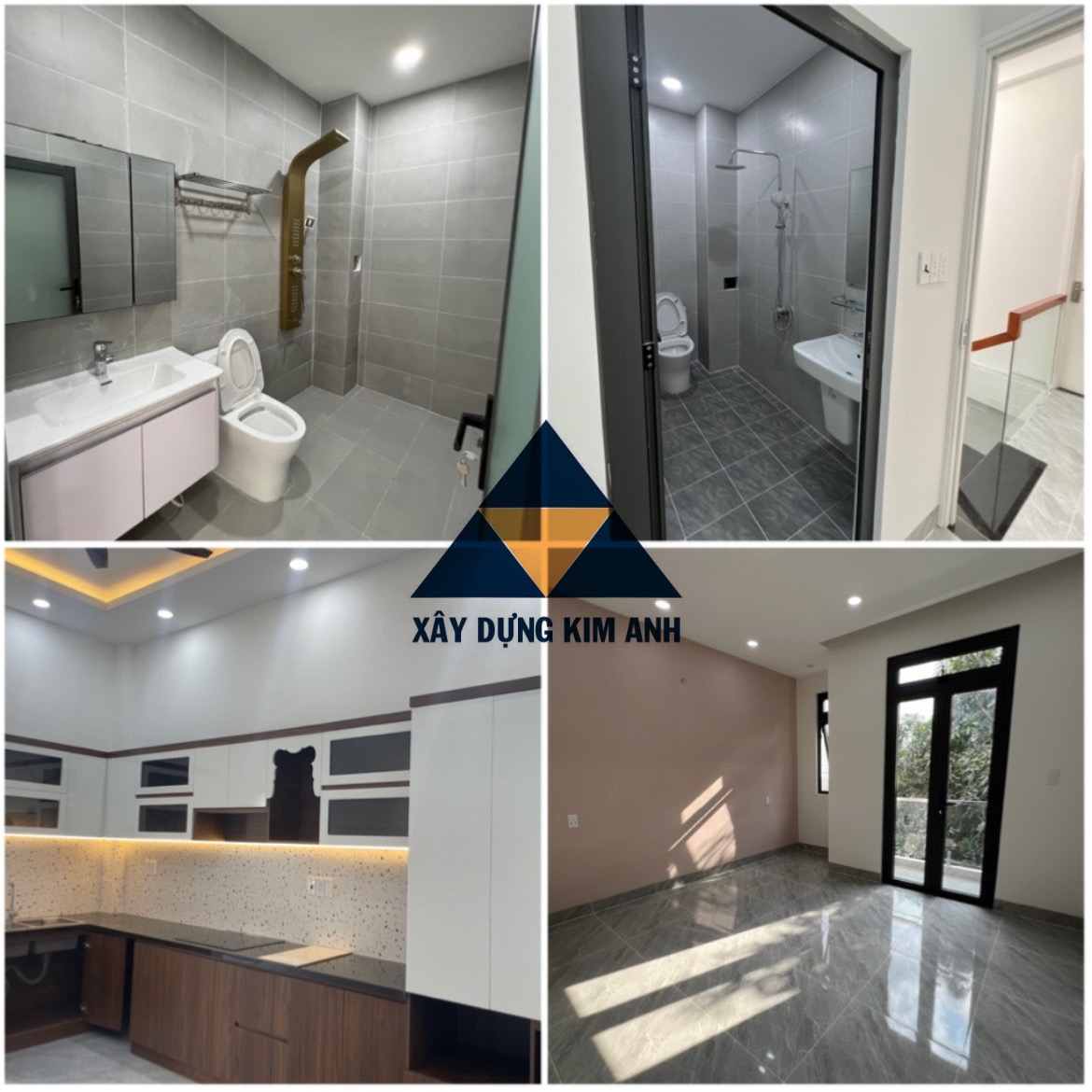 Không gian bên trong nhà phố hoàn thiện Bình Tân - xaydungkimanh.com