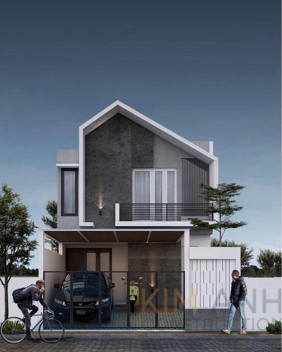 Nhà 1 trệt 1 lầu hiện đại