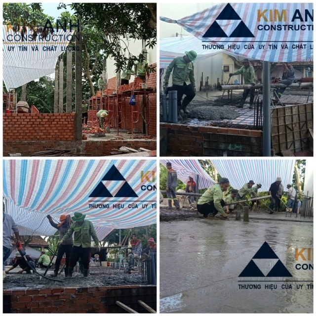 Chi tiết thi công móng nhà phố Hóc Môn - xaydungkimanh.com