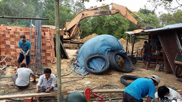 Công tác gia công cốt thép móng được giám sát chặt chẽ