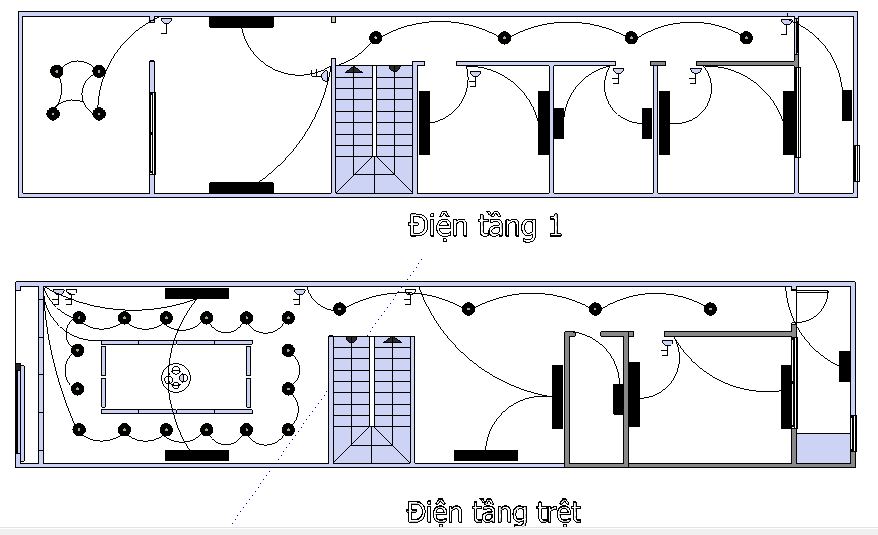 Bản vẽ thi công điện nhà Thầy Ngọc - Xây Dựng Kim Anh