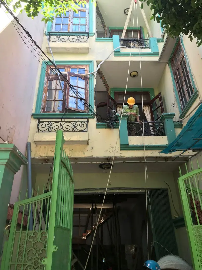Thi công cải tạo mặt tiền nhà Chị Nga, Lũy Bán Bích