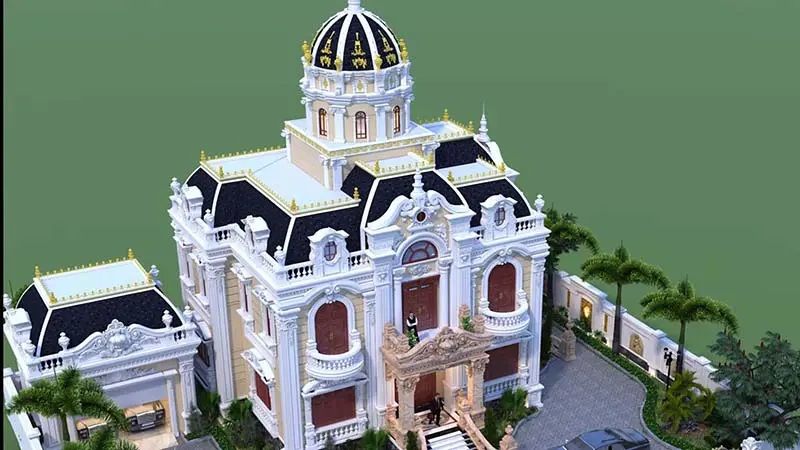 Mẫu biệt thự cổ điển - Xây Dựng Kim Anh