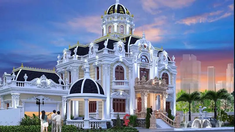 Mẫu biệt thự cổ điển - Xây Dựng Kim Anh