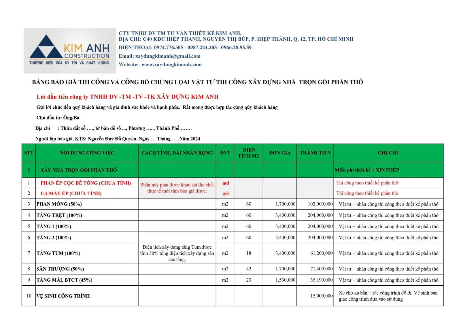 gia xay dung nha phan tho-xaydungkimanh.com