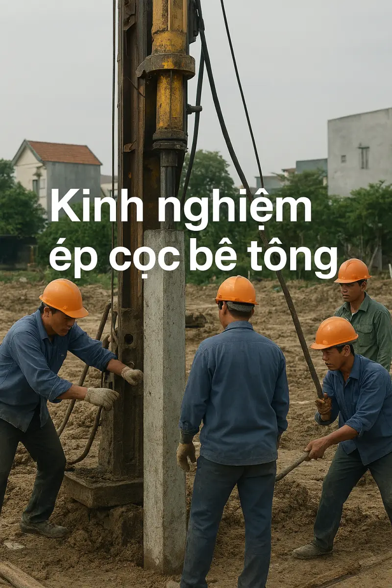 7 kinh nghiệm ép cọc bê tông