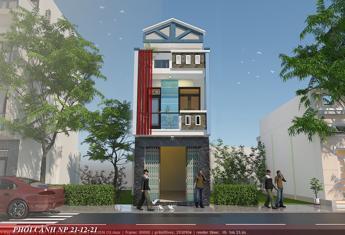 Bản vẽ thiết kế cải tạo nhà Bà Nga (minh họa)