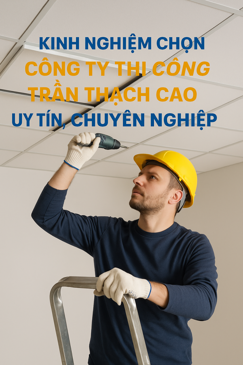 Các tiêu chí vàng để đánh giá một công ty thi công trần thạch cao uy tín