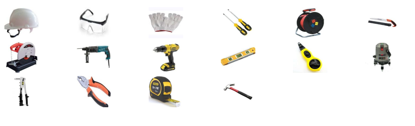 dụng cụ thi công