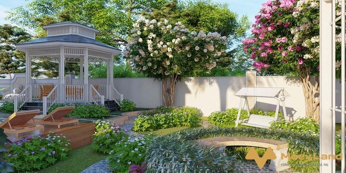 Đảm bảo sự cân đối về bố cục trong thiết kế sân vườn