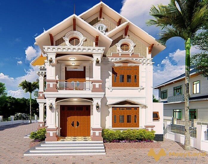 Phong cách tân cổ điển nhà vườn 2 tầng