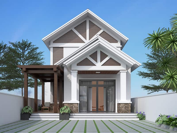 Nhà cấp 4 có gác lửng hot nhất 2021 - Xây dựng kim anh