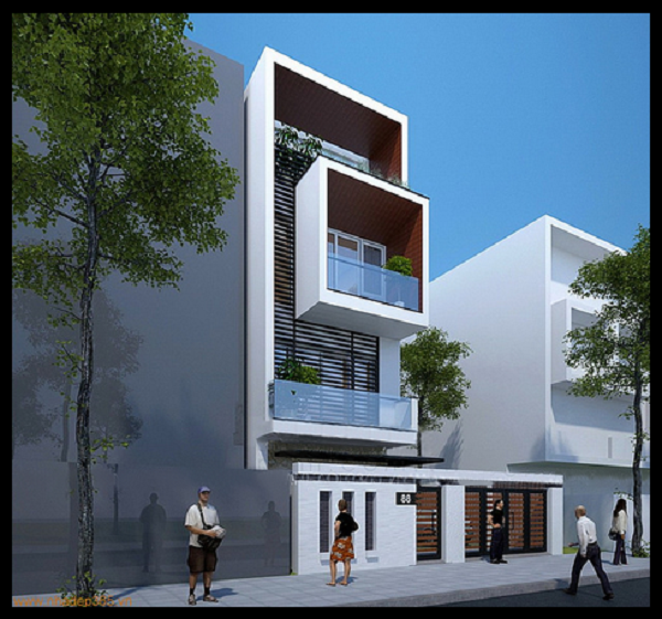 Mẫu nhà phố 3 tầng 1 tum-xaydungkimanh.com