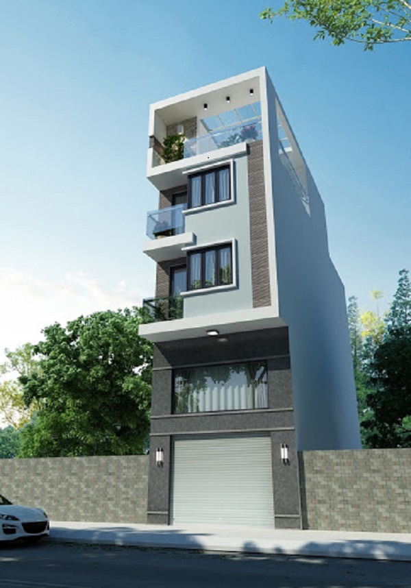 Mẫu nhà phố 3 tầng 1 tum-xaydungkimanh.com