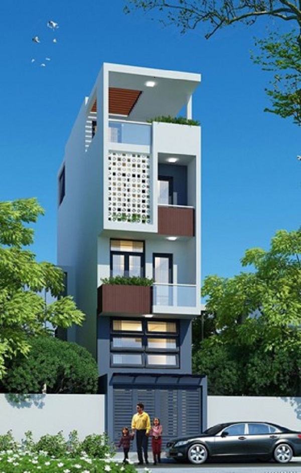 Mẫu nhà phố 3 tầng 1 tum-xaydungkimanh.com