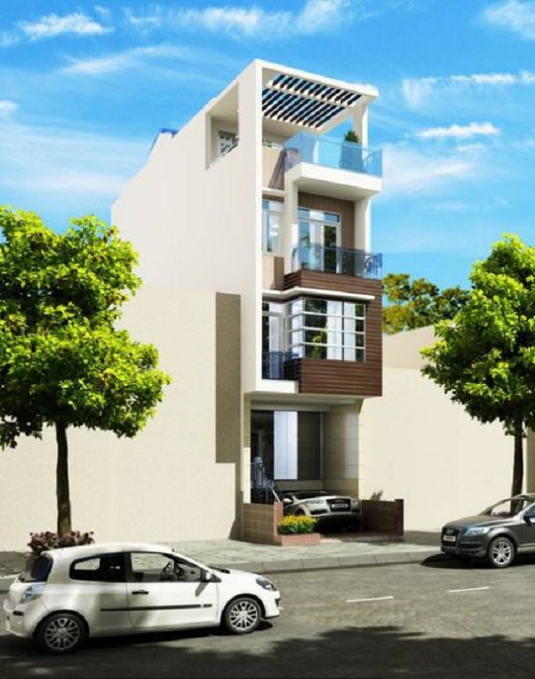 Mẫu nhà phố 3 tầng 1 tum-xaydungkimanh.com