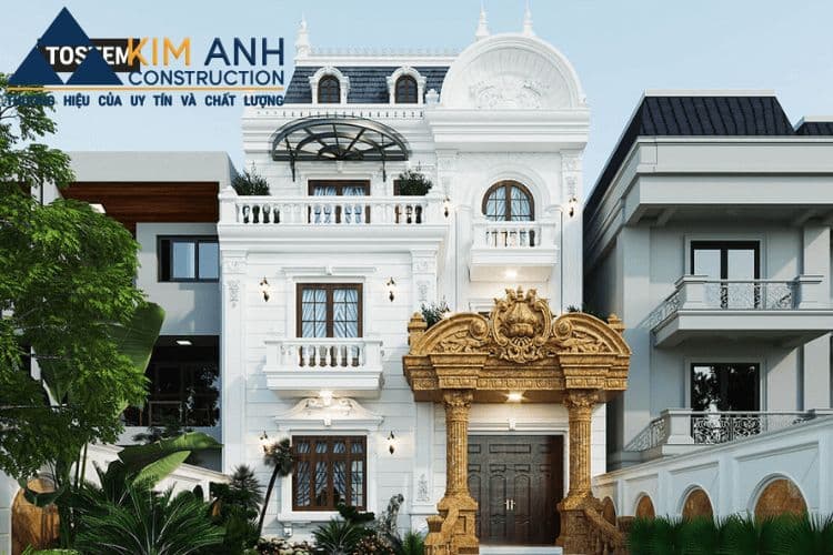 biet thu 3 tang tan co dien