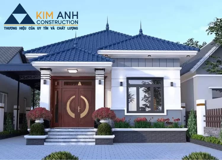 Mẫu nhà cấp 4 mái nhật