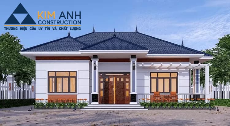 Mẫu nhà cấp 4 mái nhật