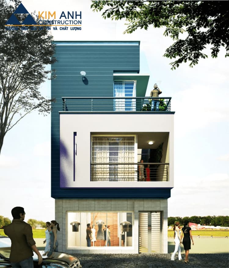 mau nha ong 3 tang ket hop kinh doanh