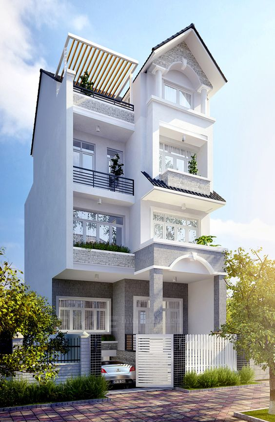 mau mat tien nha ong tan co dien - www.xaydungkimanh.com