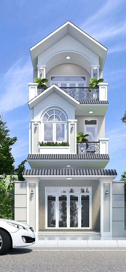 mau mat tien nha ong tan co dien - www.xaydungkimanh.com