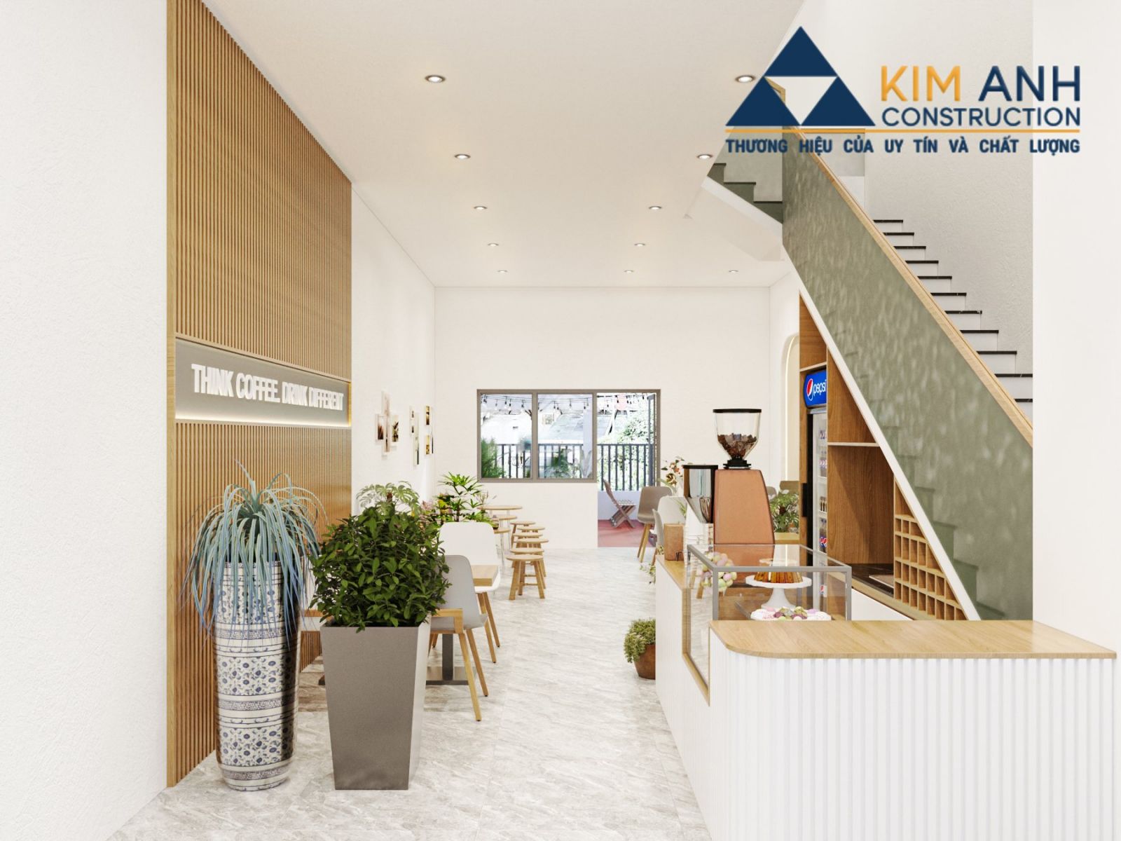 quán cafe kết hợp văn phòng