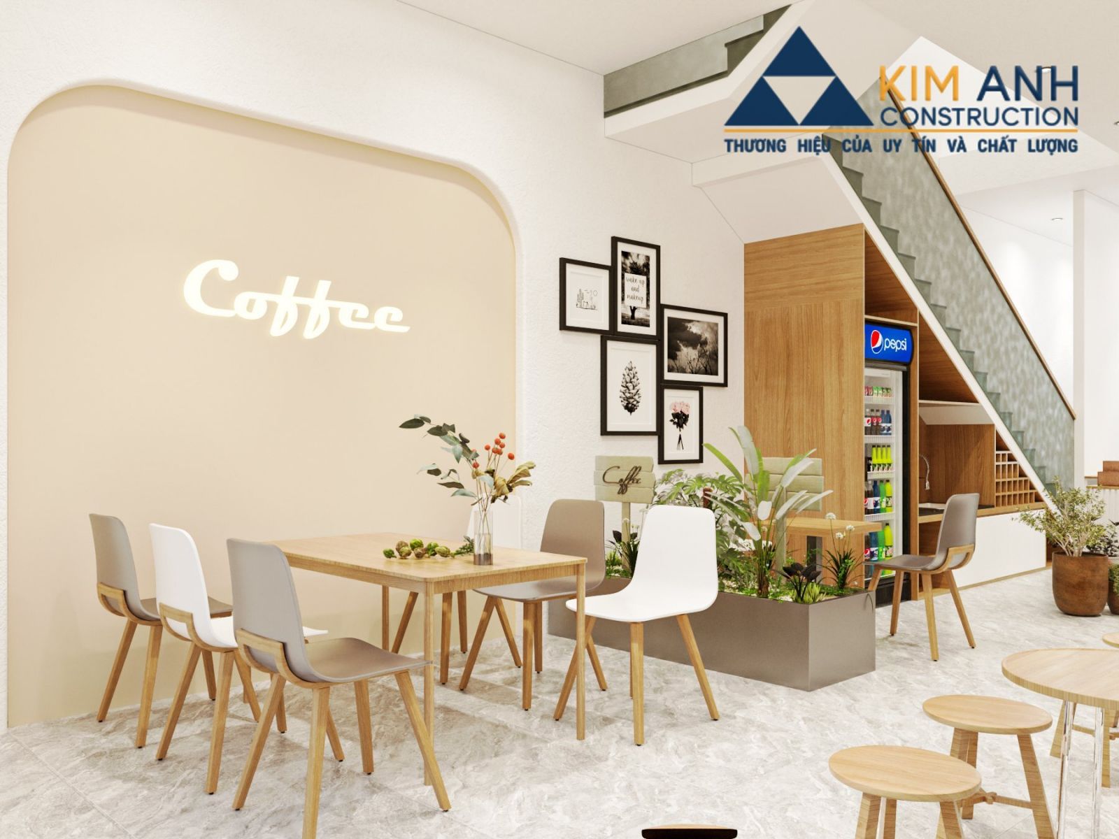 quán cafe kết hợp văn phòng