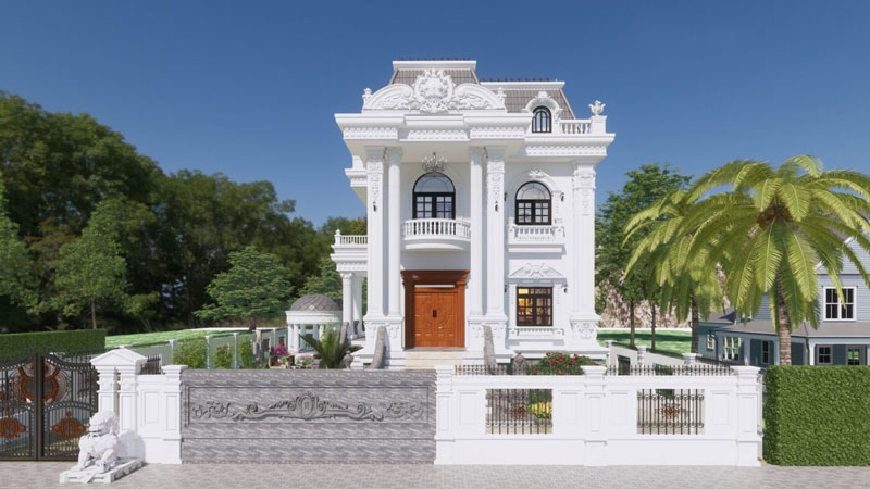 mau nha 2 tang tan co dien nha vuong - www.xaydungkimanh.com