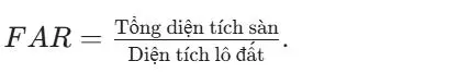 Hệ số sử dụng đất (FAR)