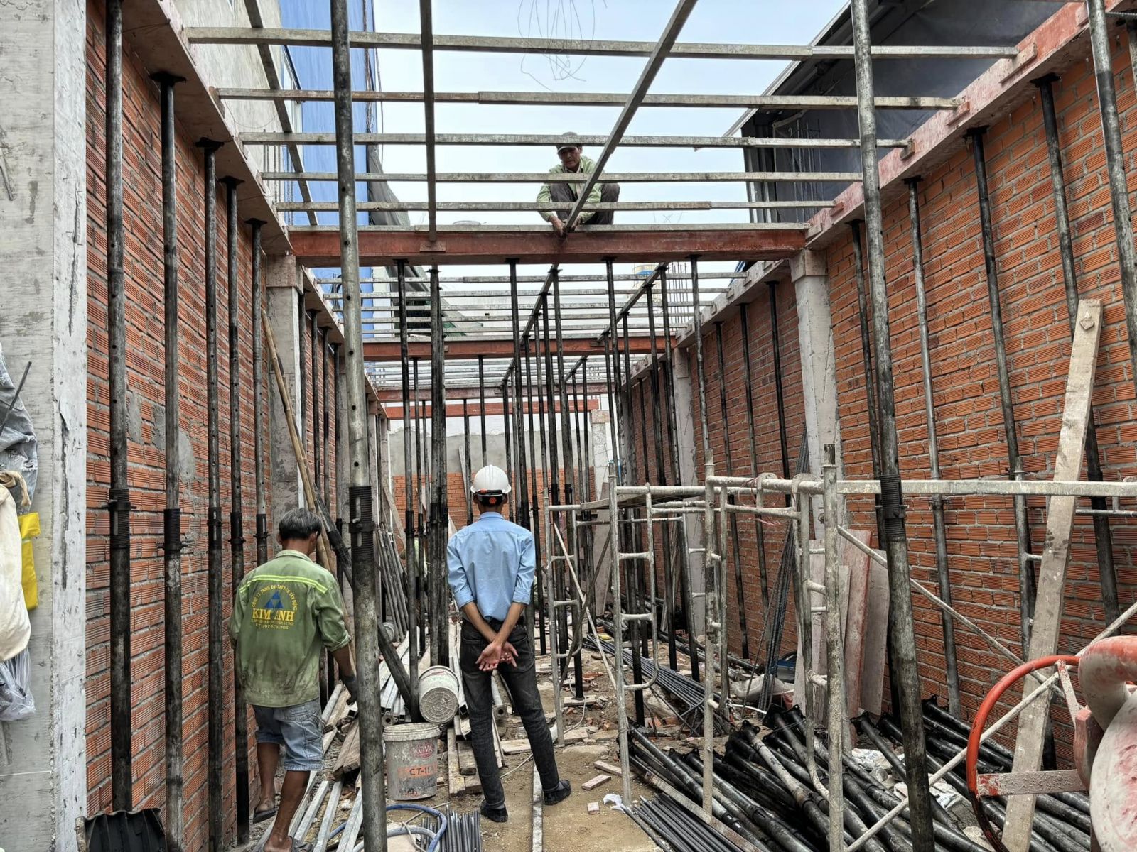 Giai đoạn thi công phần thô nhà phố