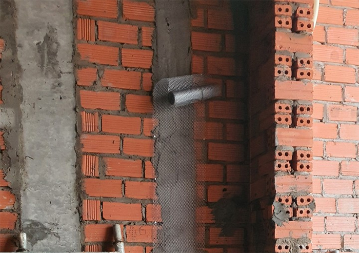 Tường bị nứt sau khi xây