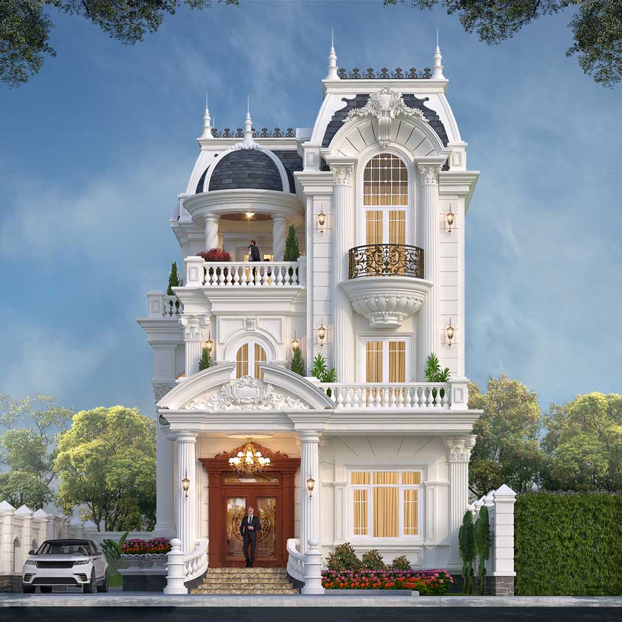 Mẫu nhà biệt thự tân cổ điển