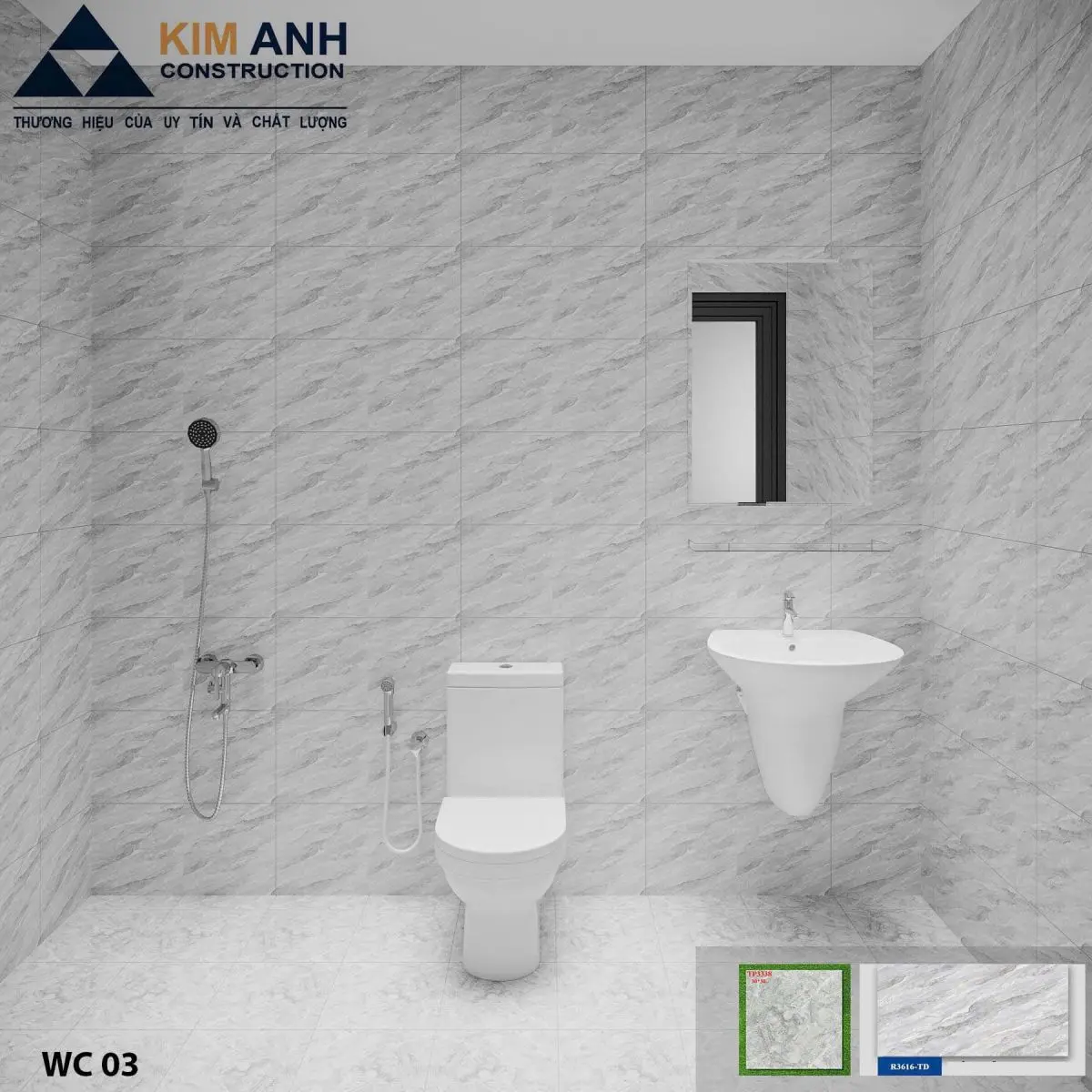 Hoàn thiện nhà vệ sinh nhà phố tại Quận 4