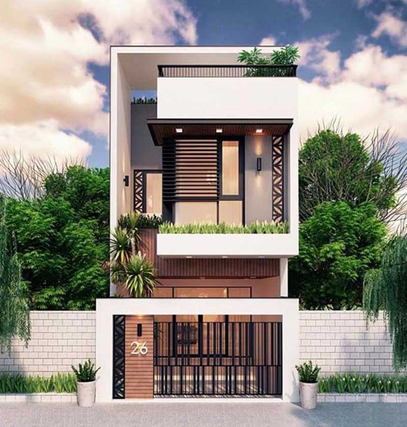 Dự án thiết kế và thi công nhà phố 60m2 tại Hóc Môn