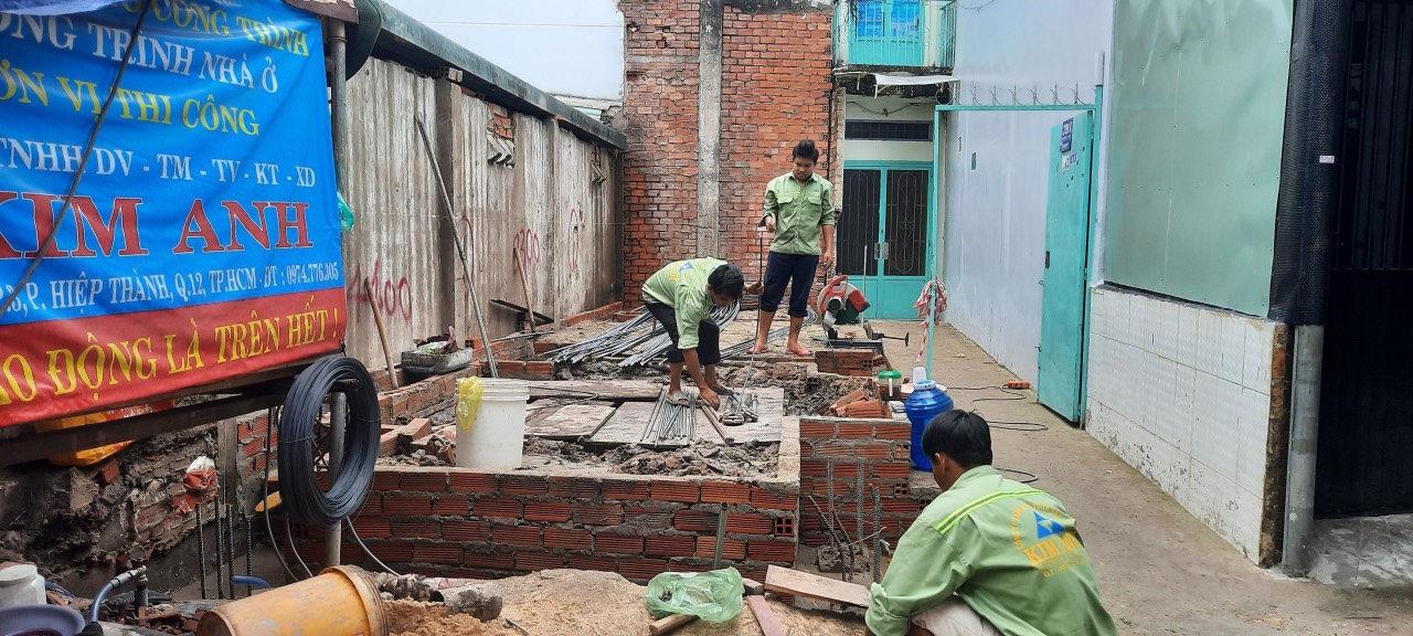 Dự án xây nhà phần thô Phường 12, Gò Vấp
